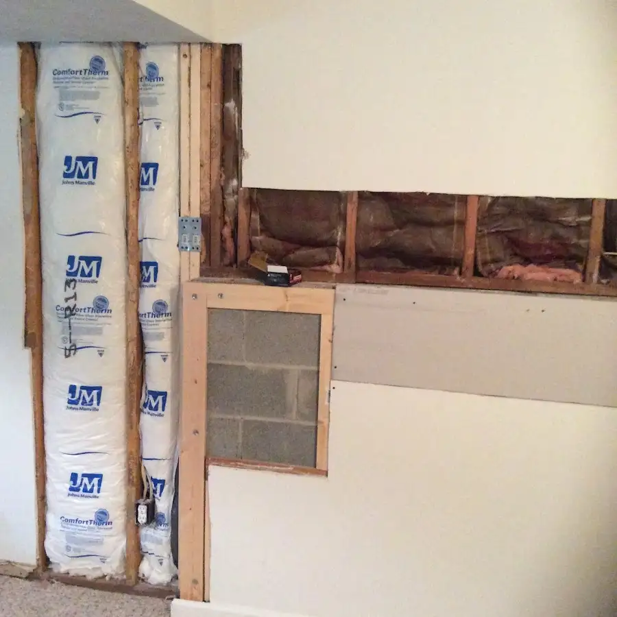 Wall insulation replacement during Structural Drying in Grove City